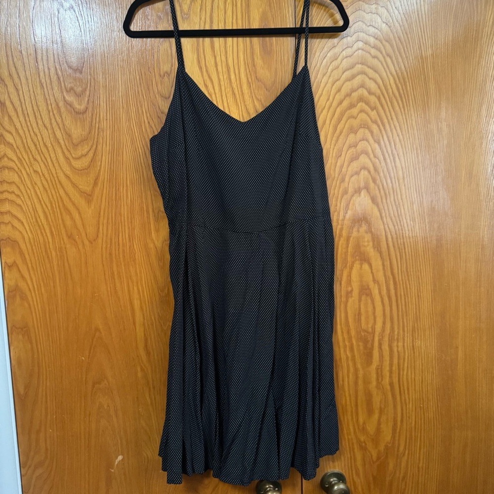 GAP Black Mini Dress with Polka Dots